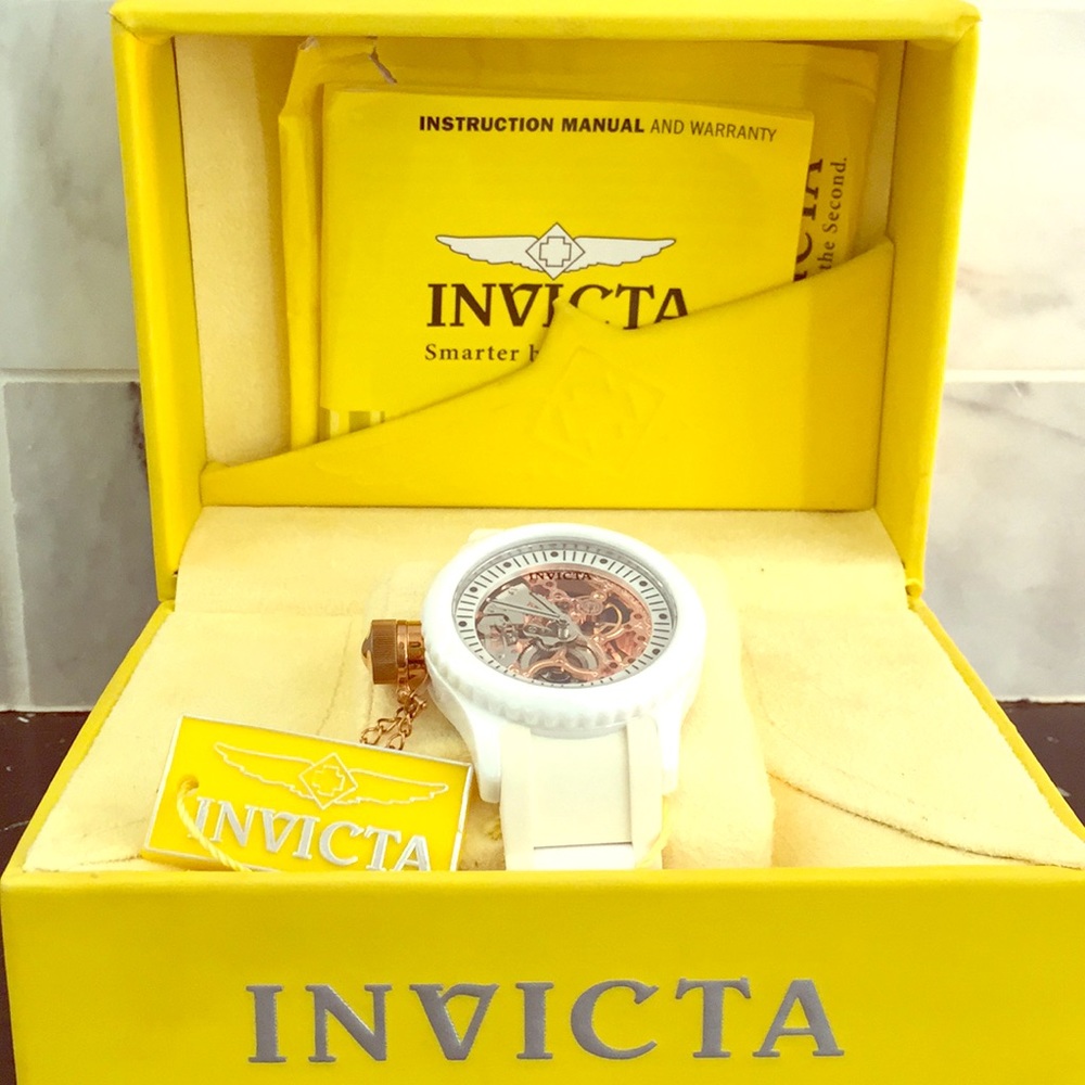 Invicta Russian Diver White Skeleton Watch 1827